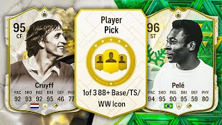 UNLIMITED 88 ICON PLAYER PICKS 😱 FC 24 Ultimate Team [upl. by Adnohsek]