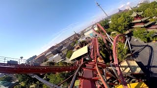 Dæmonen front seat onride HD POV Tivoli Gardens [upl. by Orelie]