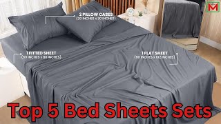 Top 5 Best Bed Sheets Sets on Amazon 2024 [upl. by Annauqal]