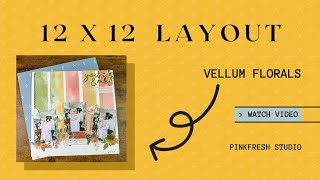 Scrapbook Tutorial  12 x 12 Layout Making the best of it [upl. by Ialokin]