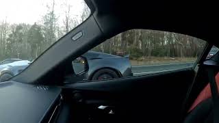 A91 supra JB4 e30 tune vs c7 z06 stock vs C8 convertible stock [upl. by Thevenot]