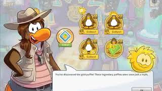 Gold puffle location Puffle Party  club penguin [upl. by Mihar980]