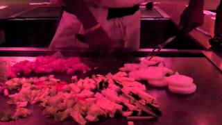 Teppanyaki Cooking ShowJapanese Village RestaurantVictoria BC [upl. by Nylarac]