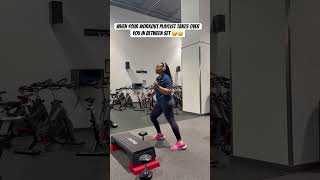 Your workout playlist gets the best of you 🤣🤣🤣 youtubeshorts funny fyp [upl. by Anawik]