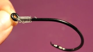 How to snell a hook  Easy quick and idiotproof way to snell a fish hook [upl. by Bruning]