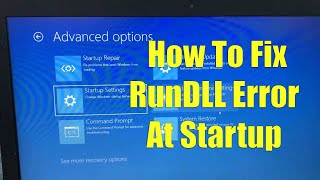 How To Fix RunDLL Error At Startup in Windows 10 [upl. by Nospmis]