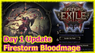 CoC Firestorm Bloodmage Day 1 update really just fire spells for now  Path of Exile 2 [upl. by Salena]