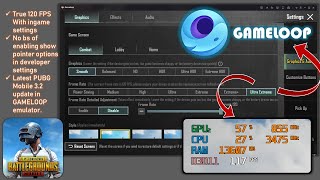 How to enable 120 FPS in PUBG MOBILE 32 latest update for GAMELOOP emulator pubg120fps gameloop [upl. by Marzi]