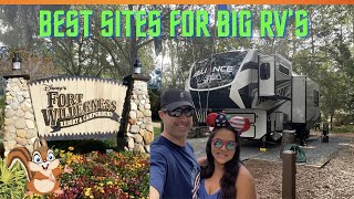 Best Sites for BIG RVs at Disney Fort Wilderness [upl. by Bryner301]