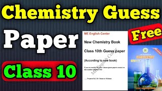 Class 10 or matric chemistry guess paper Sindh board  chemistry gues paper class 10 2024 board exam [upl. by Sirtaeb]