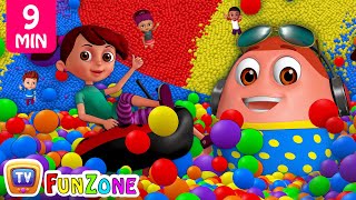 Learn Colours Alphabets amp Numbers  Surprise Eggs Ball Pit Show for Kids  ChuChu TV Funzone 3D [upl. by Haseena812]