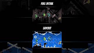 Acheron Layout vs Full Detail geometrydash gddemon demonlevel gd [upl. by Harday339]