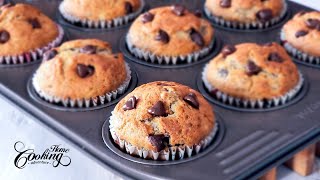 Banana Chocolate Chip Muffins Out of This World  Easy and Quick Recipe [upl. by Eiramlirpa808]