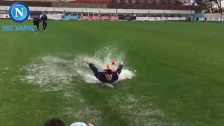 Castelvolturno tuffi di fine allenamento ForzaNapoliSempre [upl. by Acillegna]