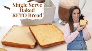 Single serving Baked KETO Bread [upl. by Thant610]