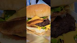 TURKEY HAM amp CHEESE BEEF BURGER hamburger shortsvideo shortsfeed shortvideo shorts short [upl. by Loni]