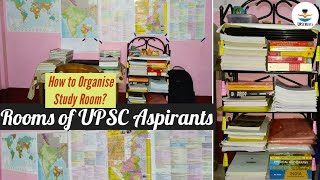 Rooms of UPSC Aspirants  How to Organise Your Study Room  UPSC WITH PUJA [upl. by Frasch]