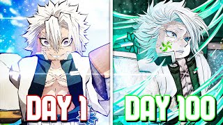 Spending 100 Days as SANEMI SHINAZUGAWA in Demonfall  Roblox [upl. by Attehcram795]