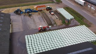 Corn silage baling [upl. by Mascia]