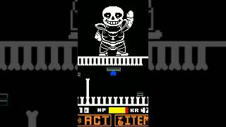 Undershuffle Sans final attack shorts [upl. by Aizek]