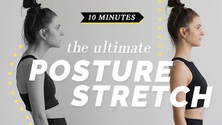 Fix your posture and reduce backpain  10 Minute Daily Stretch Routine [upl. by Areht432]