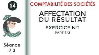 Affectation des résultats Exercice corrigé N°1 22 LaComptabilitédessociétés [upl. by Zachary]