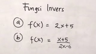 Fungsi Invers dari fx  Matematika SMA [upl. by Oniskey365]