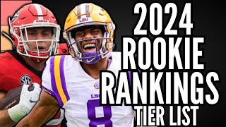 Updated 2024 Dynasty Rookie Rankings  Top 30 Tier List [upl. by Johathan]