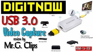 DIGITNOW  USB3 Video Game Capture Adapter Card Review [upl. by Berna]