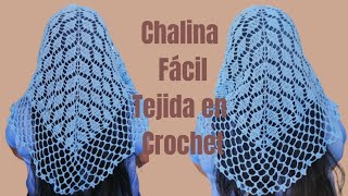 fácil chalina Tejida en crochet [upl. by Garda]