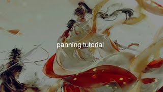 Panning tutorial  video star [upl. by Dagall]