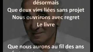 Paroles À Ma Femme By Charles Aznavour [upl. by Allimrac]