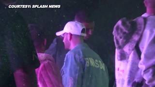 Kourtney Kardashians PDA With BF Younes Bendjima At Coachellas Neon Carnival [upl. by Quill824]