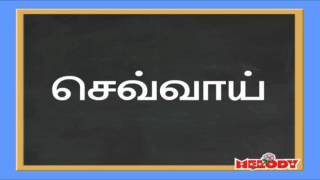 Name of Days in a Week in Tamil Language  தமிழ் வார நாட்கள் [upl. by Shererd]