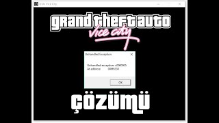 GTA VICE CITY UNHANDLED EXCEPTION HATASI ÇÖZÜMÜ [upl. by Micheil50]