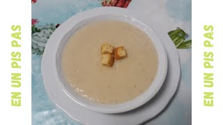 🥣🥣¡SOPA O CREMA DE CHIRIVIA O PASTINACA con un poquito de CEBOLLA Y ARROZ muy suave y cremosa [upl. by Gould]