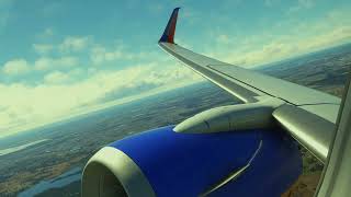 Southwest Canyon Blue 737800 takeoff Orlando airport MCO N8601C MSFS2020 [upl. by Ahseyt]