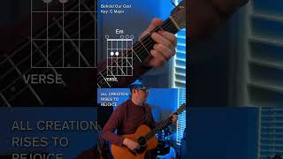 Behold Our God by Sovereign Grace Music Acoustic Guitar Tutorial Lesson worshiptutorials [upl. by Wren163]