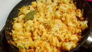 receta de coliflor al ajillo [upl. by Cestar]