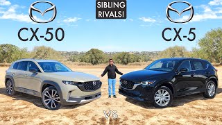 MAZDA CLASH  2024 Mazda CX5 vs 2024 Mazda CX50 Comparison [upl. by Romy]