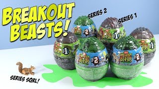 Breakout Beasts Series 2 and 1 Slime Eggs Build Review MEGA CONSTRUX [upl. by Yorle]