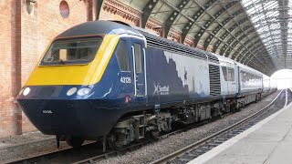 ScotRail HST 43126 amp 43026 At Darlington  5S01 Doncaster Works Wabtec to Haymarket Depot [upl. by Ttelrats897]