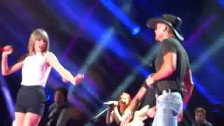 Taylor Swift Tim McGraw and Keith Urban Highway Dont Care CMA Fest 2013 [upl. by Knoll]