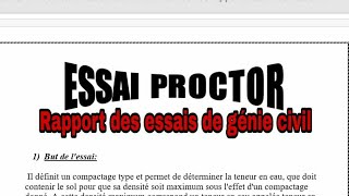 Rapport des essais de génie civil  lanalyse granulométriqueles limites datterberg [upl. by O'Gowan]