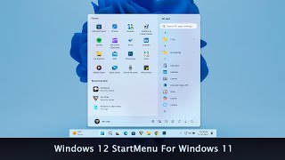 Windows 12 Taskbar and StartMenu For Windows 11 [upl. by Aenyl683]