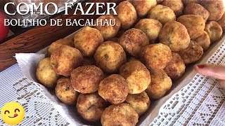 Bolinha de Bacalhau da Penha 👩‍🍳 [upl. by Halona]