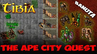 WAŻNE ZADANIE  Tibia  The Ape City Quest  BANUTA TIBIA [upl. by Knox]