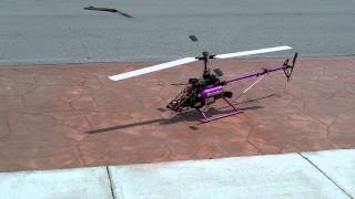 Vario Turbine Helicopter HP5 Jetcat Start up and hover [upl. by Durgy]