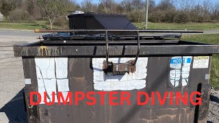 DUMPSTER DIVING Five dumpsters checked grab bags dumpsterdiving savingfromthelandfill [upl. by Gilges]