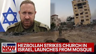 IDF update Hezbollah strikes Israel church weapons found in Gaza childs room  LiveNOW from FOX [upl. by Osrock]